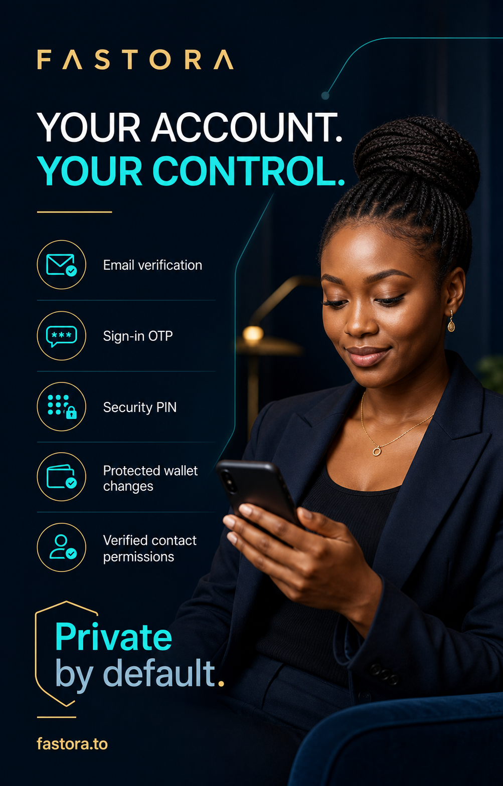Lead with privacy and control.